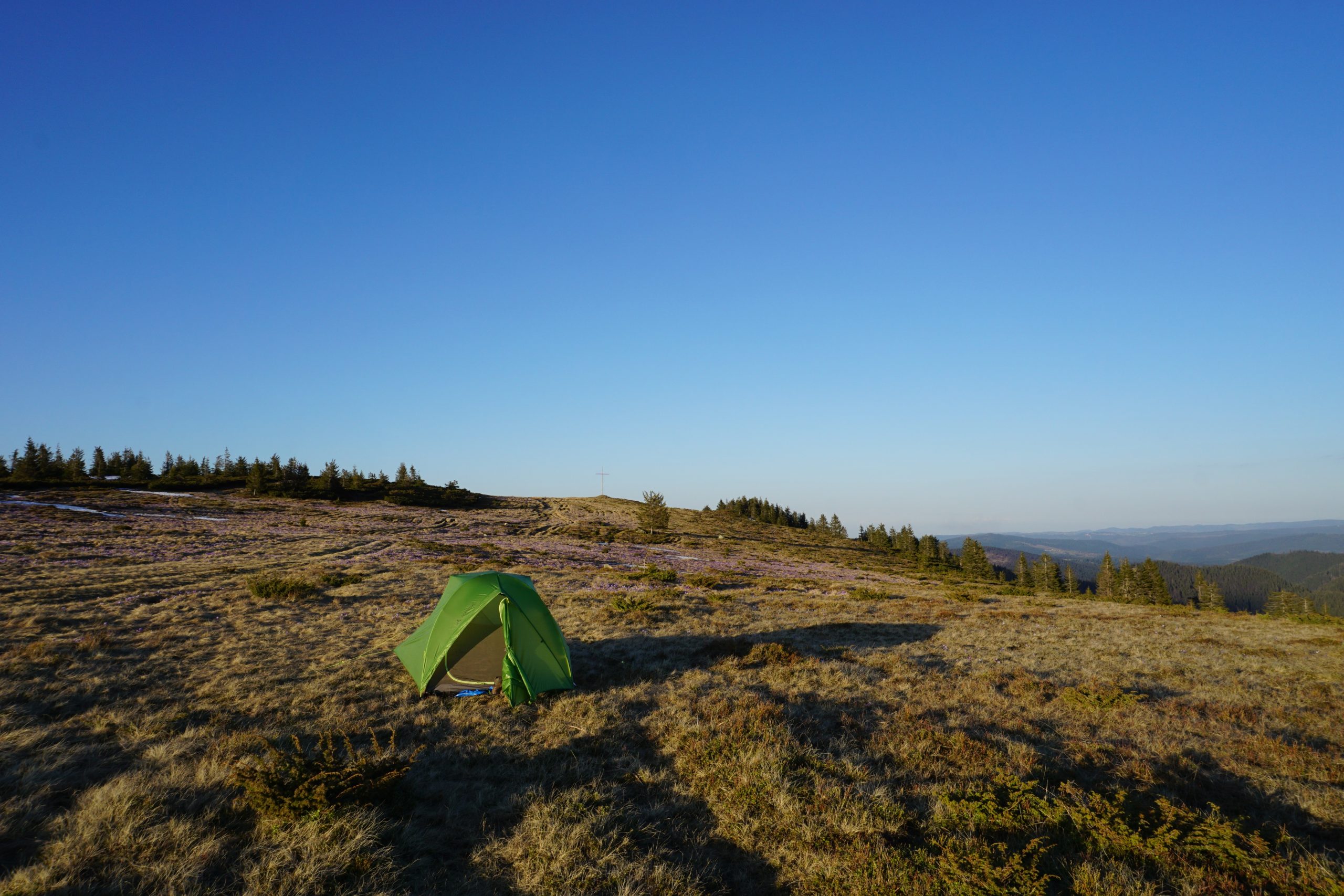 Bivouacking near Piatra Talharului, Vladeasa Mountains